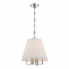 Crystorama 2254-PN - Libby Langdon Westwood 4 Light Polished Nickel Pendant