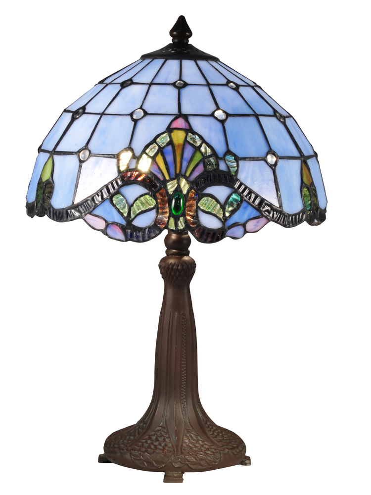 Blue Baroque Table Lamp