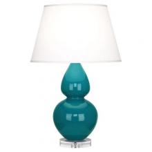 Robert Abbey A753X - Peacock Double Gourd Table Lamp