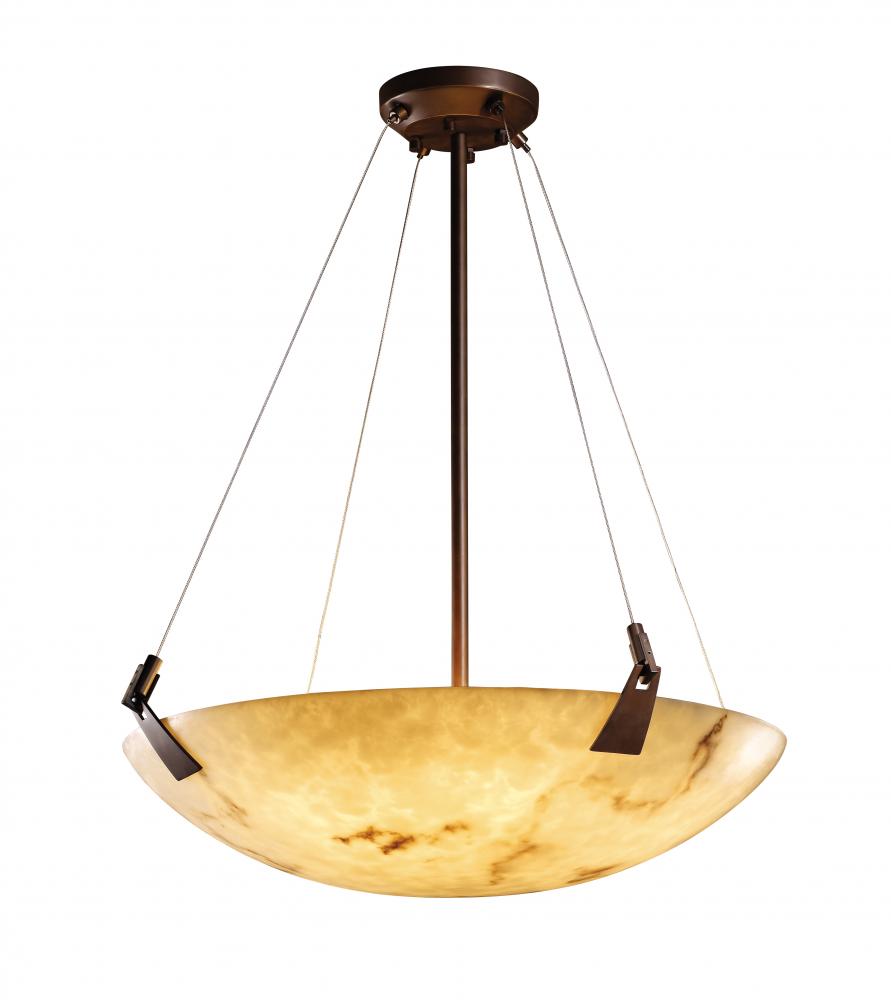 24" LED Pendant Bowl w/ Tapered Clips