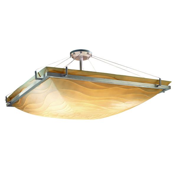 36" Square Semi-Flush Bowl w/ Ring