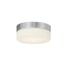 Justice Design Group FSN-4130-OPAL-NCKL - Pixel 5&#34; Round LED Flush-Mount