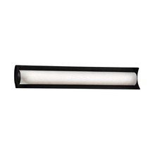 Justice Design Group FSN-8635-WEVE-MBLK - Lineate 30&#34; Linear LED Wall/Bath