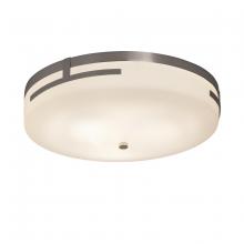 Justice Design Group FSN-8998-OPAL-NCKL - Atlas 19&#34; LED Round Flush-Mount