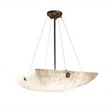 Justice Design Group CLD-9662-25-DBRZ-F4-LED5-5000 - 24&#34; LED Pendant Bowl w/ Large Square w/ Point Finials