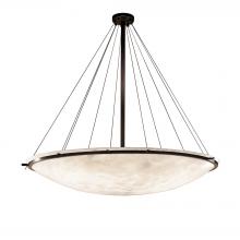 Justice Design Group CLD-9698-35-DBRZ - 72" Round Pendant Bowl w/ Ring