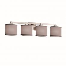 Justice Design Group FAB-8434-30-GRAY-NCKL-LED4-2800 - Regency 4-Light LED Bath Bar