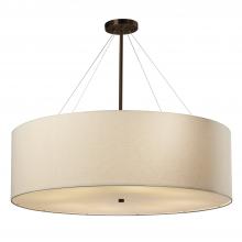 Justice Design Group FAB-9594-CREM-DBRZ - Classic 36&#34; Drum Pendant