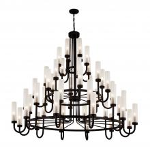 Justice Design Group FSN-4346-CLFR-DBRZ - Anchor 60&#34; 3-Tier Chandelier