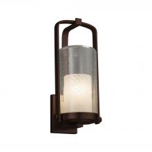 Justice Design Group FSN-7584W-10-WEVE-DBRZ-LED1-700 - Atlantic Large Outdoor LED Wall Sconce