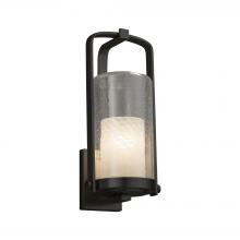 Justice Design Group FSN-7584W-10-WEVE-MBLK-LED1-700 - Atlantic Large Outdoor LED Wall Sconce