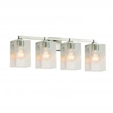 Justice Design Group FSN-8434-15-SEED-NCKL-LED4-2800 - Regency 4-Light LED Bath Bar