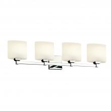 Justice Design Group FSN-8434-30-OPAL-CROM-LED4-2800 - Regency 4-Light LED Bath Bar