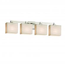 Justice Design Group PNA-8434-55-WAVE-NCKL-LED4-2800 - Regency 4-Light LED Bath Bar