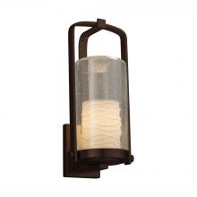 Justice Design Group POR-7584W-10-WAVE-DBRZ-LED1-700 - Atlantic Large Outdoor LED Wall Sconce