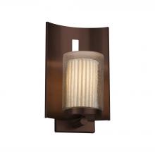 Justice Design Group POR-7591W-10-PLET-DBRZ-LED1-700 - Embark 1-Light Outdoor LED Wall Sconce