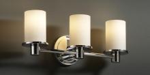 Justice Design Group FSN-8513-10-WEVE-CROM - Rondo 3-Light Bath Bar