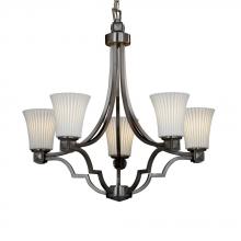 Justice Design Group POR-8500-10-BANL-NCKL - Argyle 5-Light Chandelier