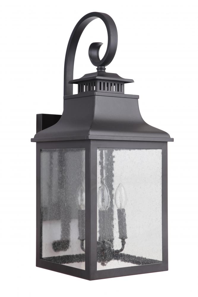 Drake II Four Light Outdoor Lantern - Black