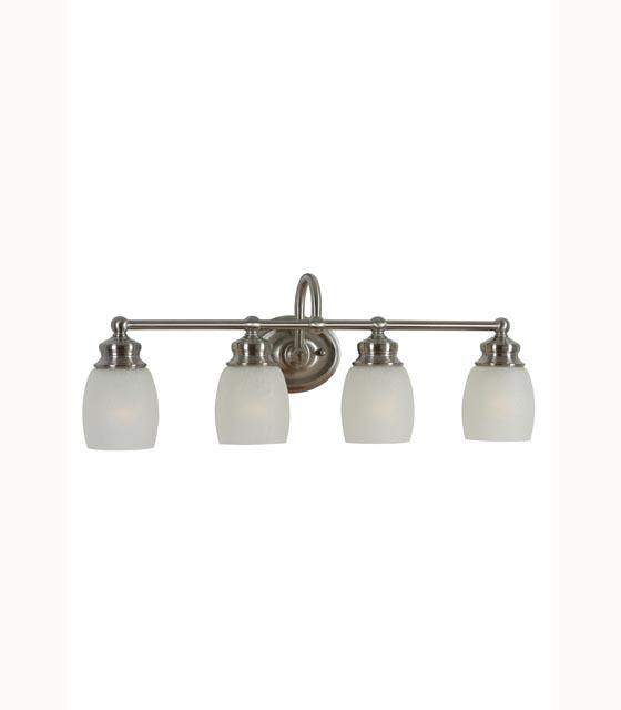 Four Light Satin Nickel Bathroom Sconce