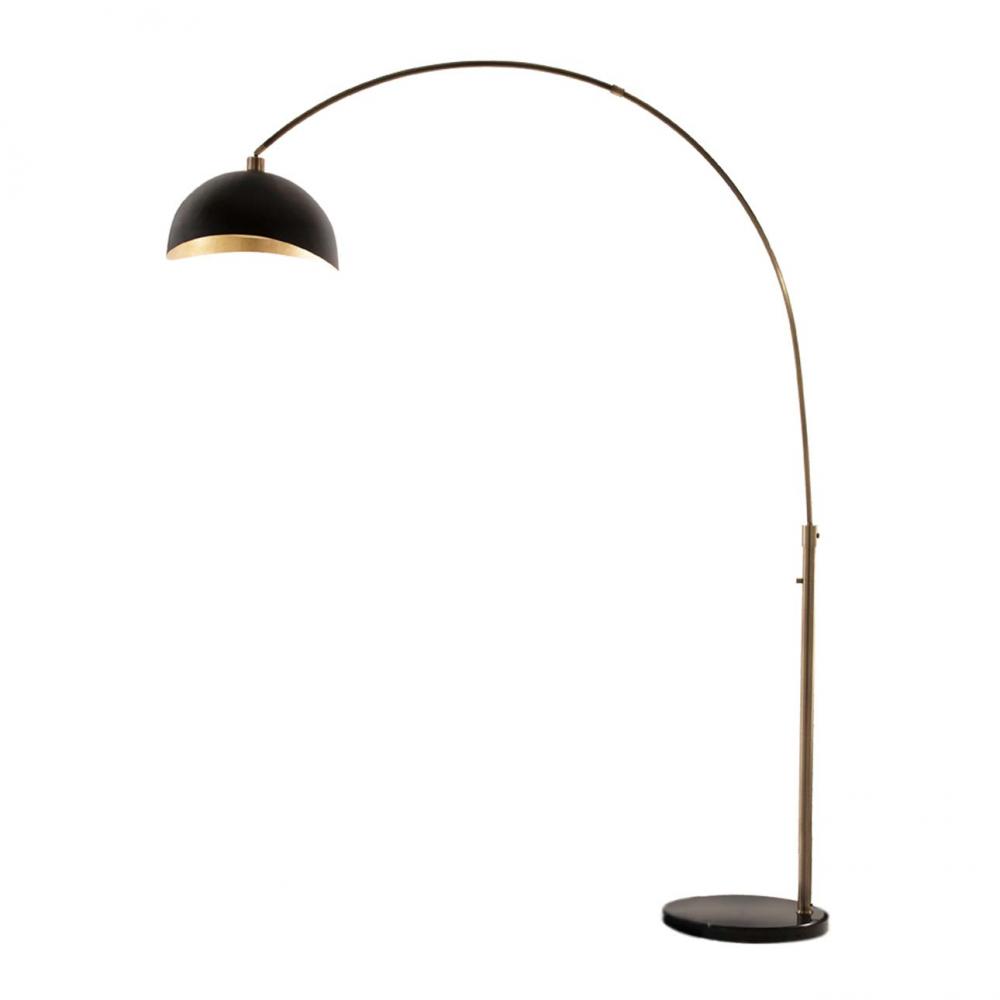 Luna Bella Arc Lamp Weathered Brass