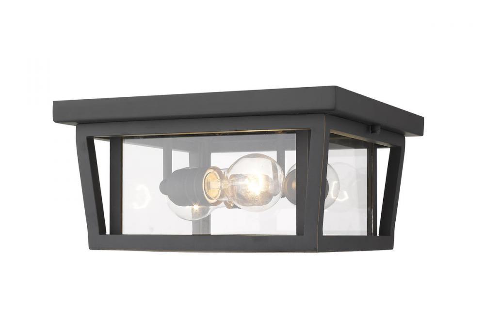 3 Light Outdoor Flush Mount