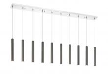 Z-Lite 917MP12PBL-LED-10LCH - 10 Light Linear Chandelier