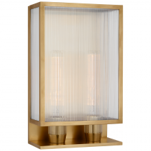 Visual Comfort & Co. Signature Collection BBL 2187SB-CRB - York 16&#34; Double Box Outdoor Sconce
