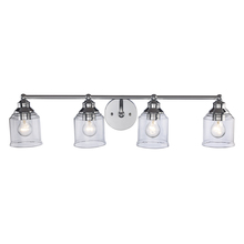 Trans Globe 22064 PC - Agoura 4-Light Shaded Vanity Wall Light