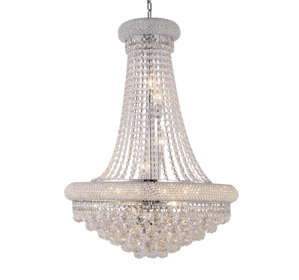 Chandelier Metal & Crystal