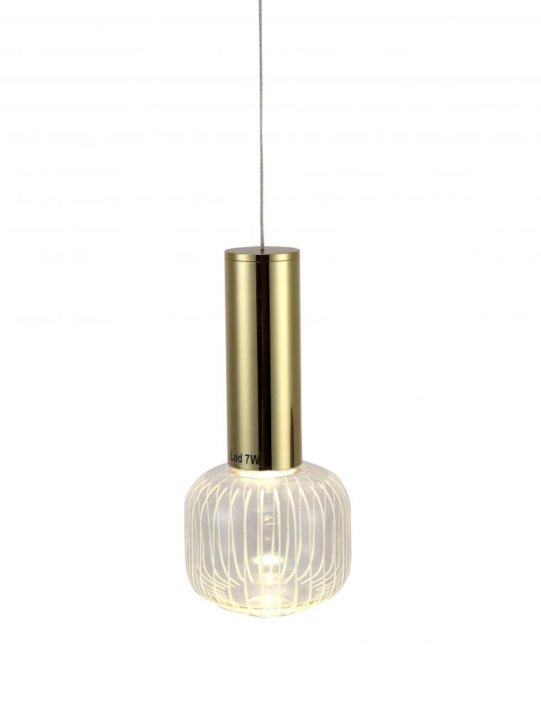 LED Pendant Metal & Glass