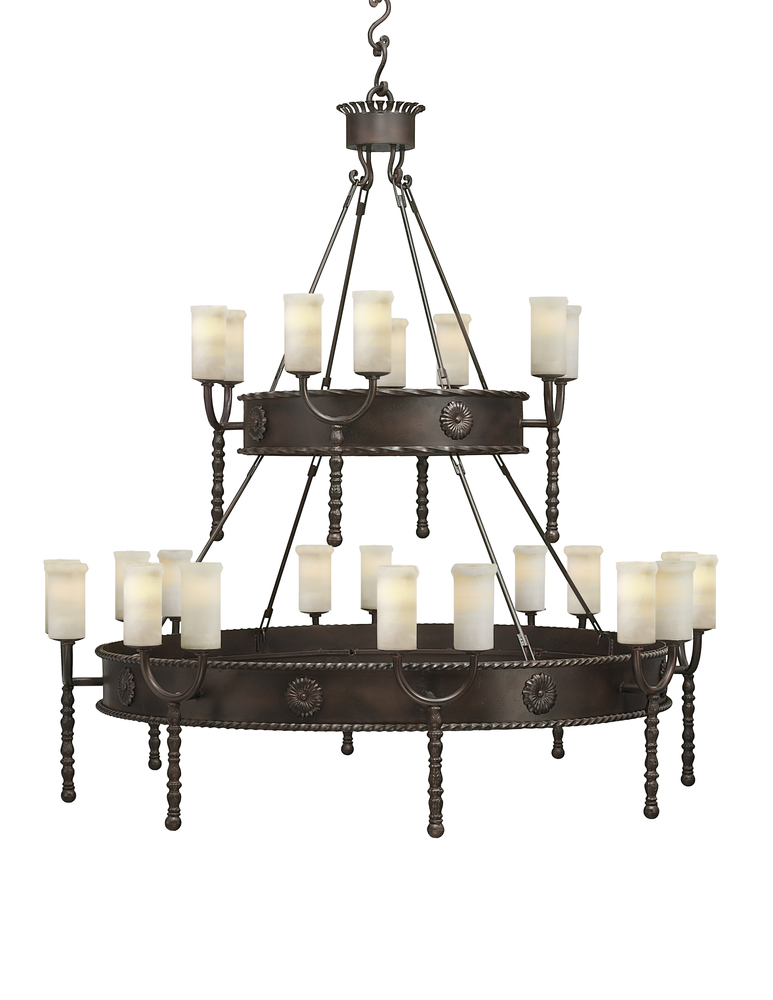 Montecito 2-tier Chandelier - Standard Bronze Finish