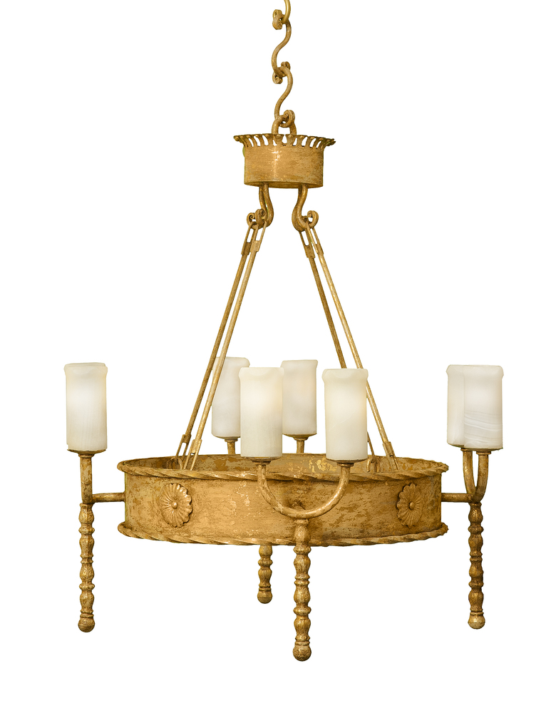 Montecito 8-light Chandelier - Golden White Finish