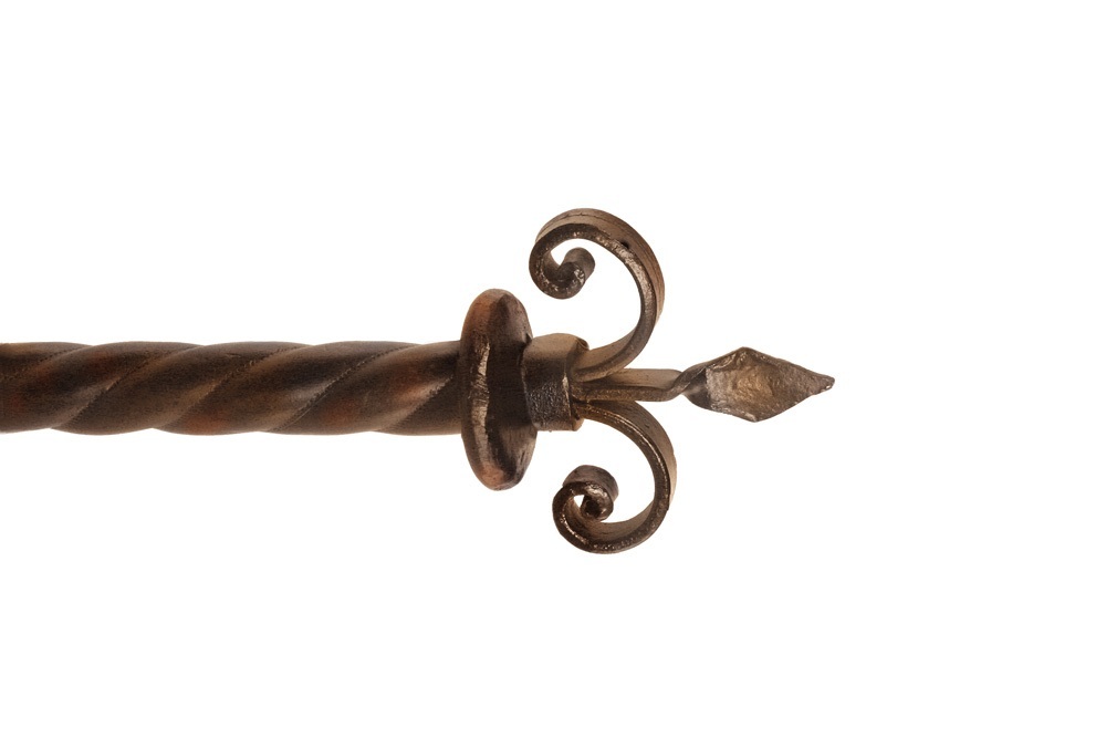 Fleur de Lis Curtain Rod Finial