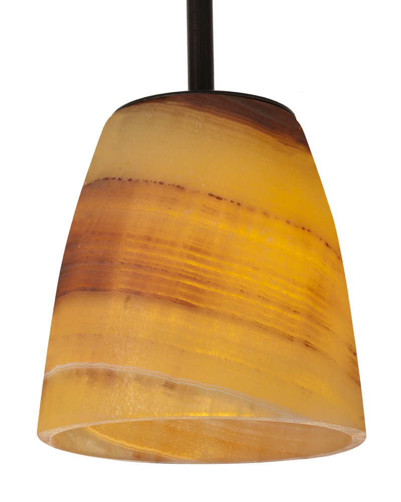 Bell Onyx Shade - Amber with Red Veining