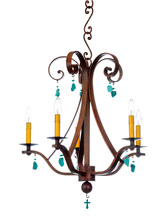 Santangelo Lighting & Design CH-SNTF-5LT-LG - Santa Fe Chandelier - Large