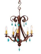 Santangelo Lighting & Design CH-SNTF-5LT-SM - Santa Fe Chandelier - Small