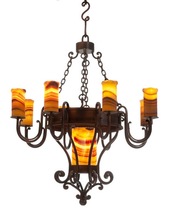 Santangelo Lighting & Design CH-TRV-SM - Trevi Chandelier Small - Bronze Finish