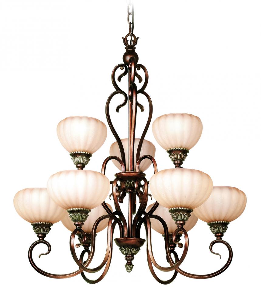 Copper Up Chandelier