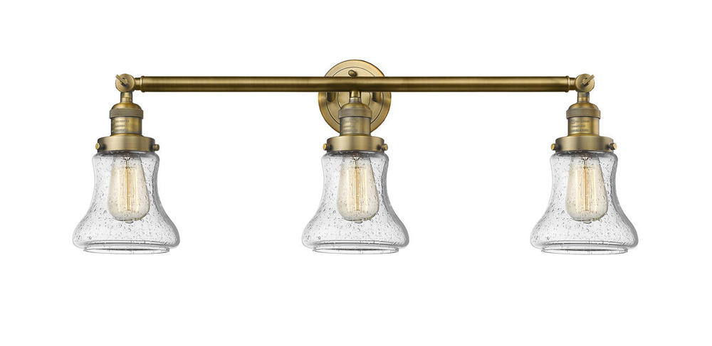 Bellmont - 3 Light - 30 inch - Brushed Brass - Bath Vanity Light