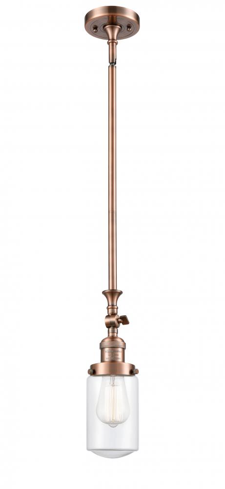Dover - 1 Light - 5 inch - Antique Copper - Stem Hung - Mini Pendant