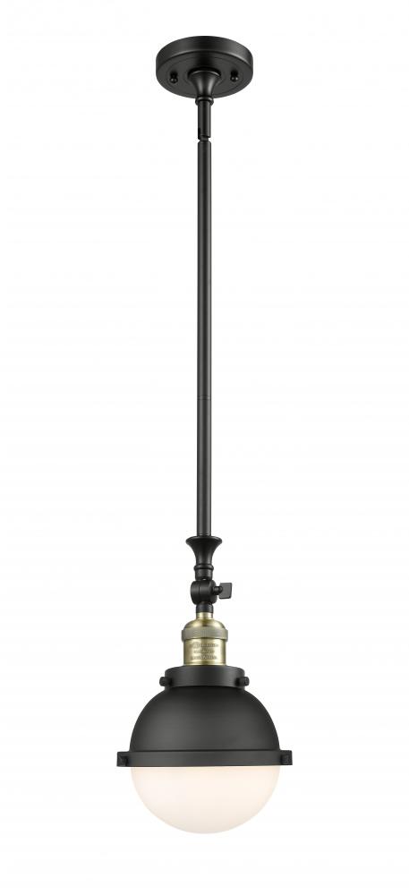 Hampden - 1 Light - 7 inch - Black Antique Brass - Stem Hung - Mini Pendant