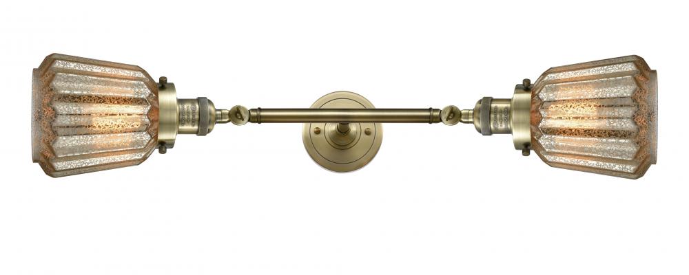 Chatham - 2 Light - 7 inch - Antique Brass - Bath Vanity Light