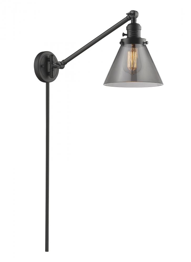 Cone - 1 Light - 8 inch - Oil Rubbed Bronze - Swing Arm