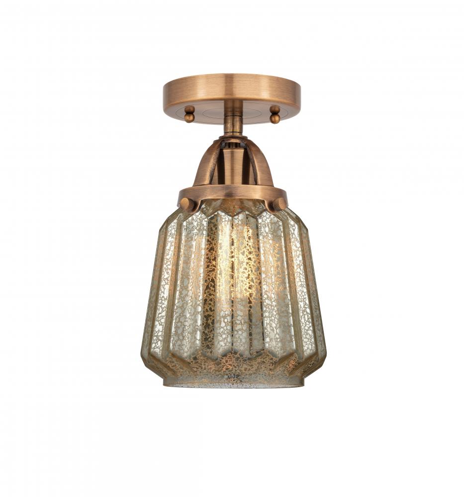 Chatham - 1 Light - 7 inch - Antique Copper - Semi-Flush Mount