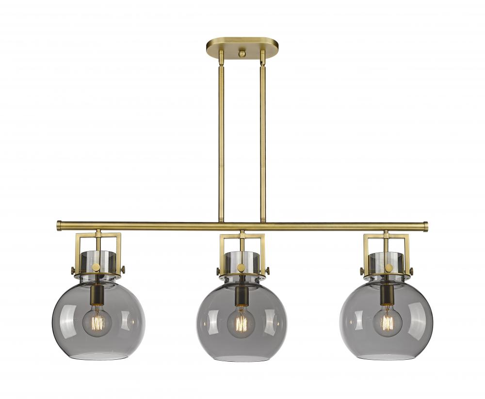 Newton Sphere - 3 Light - 42 inch - Brushed Brass - Island Light