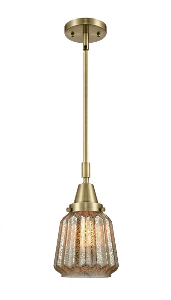 Chatham - 1 Light - 7 inch - Antique Brass - Mini Pendant