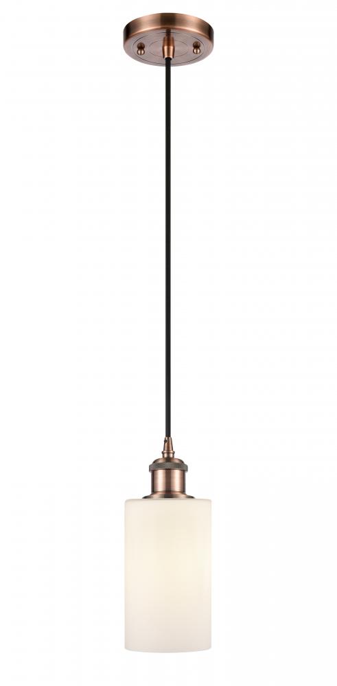 Clymer - 1 Light - 4 inch - Antique Copper - Cord hung - Mini Pendant