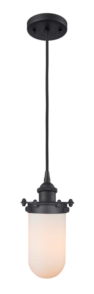 Kingsbury - 1 Light - 4 inch - Matte Black - Cord hung - Mini Pendant