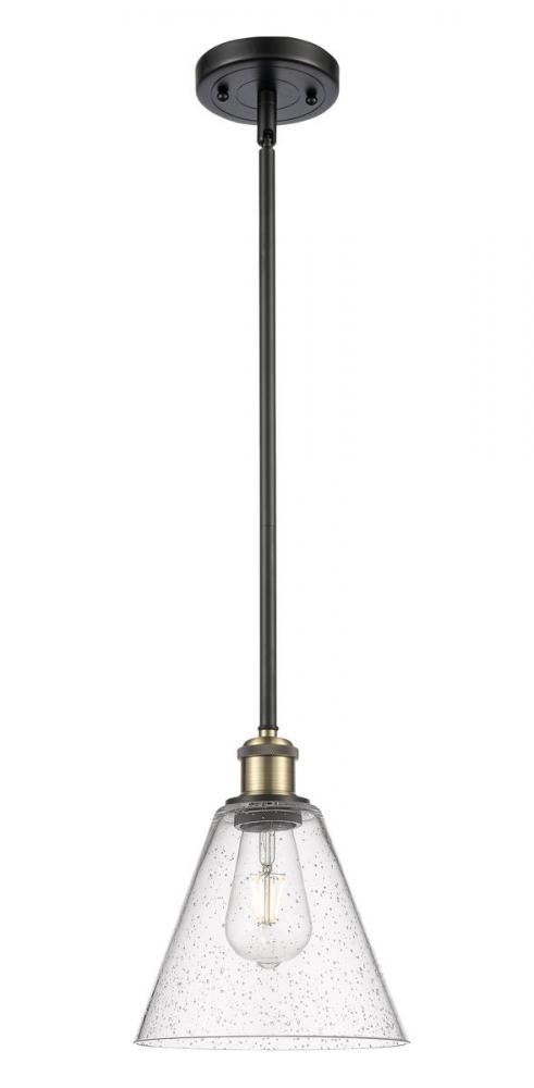 Berkshire - 1 Light - 8 inch - Black Antique Brass - Mini Pendant